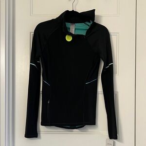 Champion Black and Teal Long Sleeve Coverup